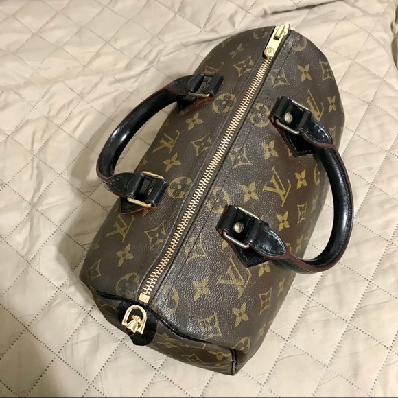 ❌❌Louis Vuitton Monogram Speedy 25 Handbag 👜Black - Picture 6 of 16